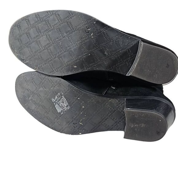 Vionic Black Suede Ankle Boots Booties Size 10 - Picture 4 of 13